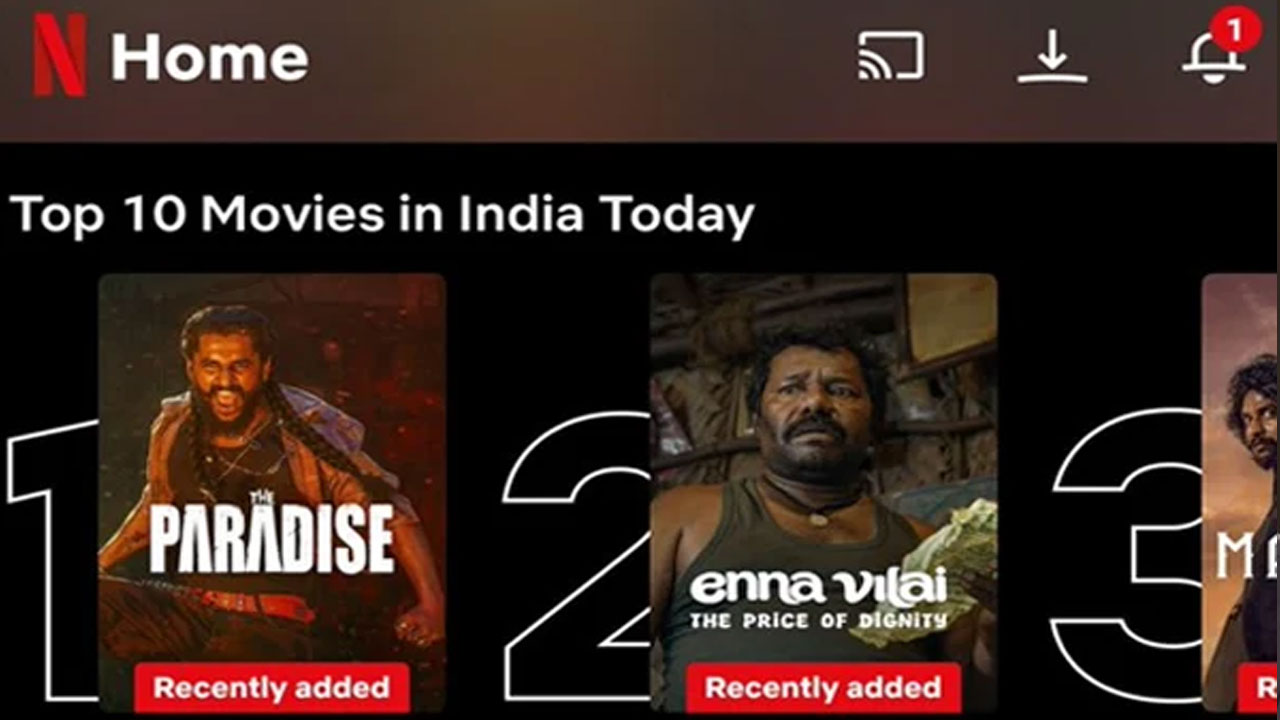 The Paradise | విమర్శలు ఎదురైన‌ తగ్గేదేలే.. నెట్‌ఫ్లిక్స్‌లో నంబర్ వన్‌గా ‘ది ప్యారడైజ్’, నాని ఖాతాలో మరో రికార్డు!