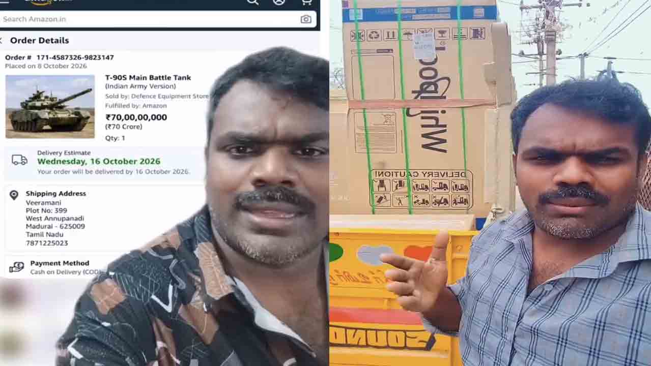 Veeramani Sweet Box | స్వీట్ బాక్స్ అడిగితే రూ. 70 కోట్ల మిలిటరీ ట్యాంక్ ఆర్డర్.. వేధింపులు తాళలేక ఇల్లు ఖాళీ చేసిన ఇన్‌ఫ్లుయెన్సర్!