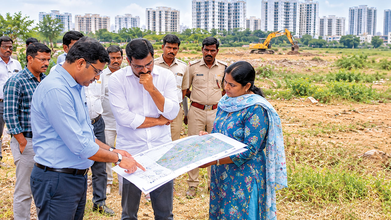 మియాపూర్‌ భూముల్లో సర్వే